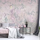 Miniatura fototapety Kwiaty Polne w Pastelach we wnętrzu sypialni