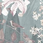 Miniatura fototapety Kwiaty polne na jasnym tle fragment #1