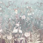 Miniatura fototapety Kwiaty polne na jasnym tle