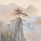 Miniatura fototapety Krajobraz górski z wodospadami fragment #3