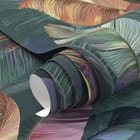 Miniatura fototapety Kolorowe liście tropikalne fragment #1