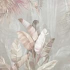 Miniatura fototapety Tropikalne liście w beżu i różu