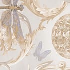 Miniatura fototapety Kwiatowy wzór z dużymi kwiatami fragment #2