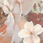 Miniatura fototapety Kwiaty na zielonym tle z liśćmi fragment #1