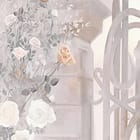 Miniatura fototapety Kwiatowy ogród z kolumnami fragment #1