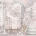 Miniatura fototapety Kwiatowy ogród z kolumnami