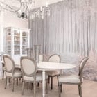 Miniatura fototapety Las z wysokimi drzewami i mgłą we wnętrzu kuchni