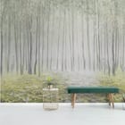 Miniatura fototapety Leśna mgła i wysokie drzewa we wnętrzu przedpokoju