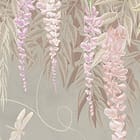 Miniatura fototapety Żurawie w ogrodzie kwiatów fragment #2