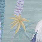 Miniatura fototapety Żurawie wśród roślinności fragment #1