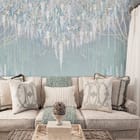 Miniatura fototapety Żurawie wśród roślinności we wnętrzu salonu