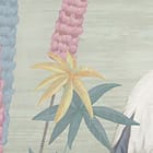 Miniatura fototapety Żurawie w Ogrodzie Pełnym Kwiatów fragment #1