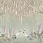 Miniatura fototapety Żurawie w Ogrodzie Pełnym Kwiatów