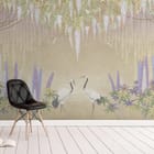 Miniatura fototapety Żurawie w Ogrodzie Kwiatów we wnętrzu przedpokoju