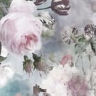 Miniatura fototapety Pastelowe kwiaty i zielone liście fragment #1