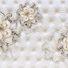 Miniatura fototapety Dekoracyjne kwiaty z perłami