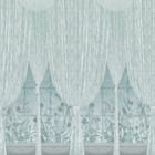 Miniatura fototapety Zasłony z roślinnymi wzorami