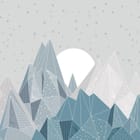 Miniatura fototapety Geometryczne Góry i Gwiazdy