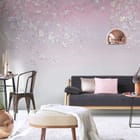 Miniatura fototapety Gałąź z Kwiatami Wiśni we wnętrzu salonu