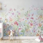 Miniatura fototapety Kolorowe kwiaty na łące we wnętrzu pokoju dziecka