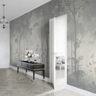 Miniatura fototapety Gęsty las z wysokimi drzewami we wnętrzu przedpokoju