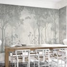 Miniatura fototapety Gęsty las z wysokimi drzewami we wnętrzu kuchni