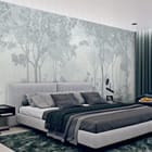 Miniatura fototapety Las z mglistą atmosferą we wnętrzu sypialni