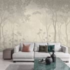 Miniatura fototapety Gęsty Las z Wysokimi Drzewami we wnętrzu salonu