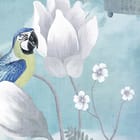 Miniatura fototapety Kwiaty i ptaki na tle nieba fragment #1