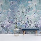 Miniatura fototapety Kwiaty i ptaki na tle nieba we wnętrzu przedpokoju