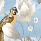 Miniatura fototapety Kwiaty i Ptaki na Niebieskim Niebie fragment #1