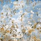 Miniatura fototapety Kwiaty i Ptaki na Niebieskim Niebie