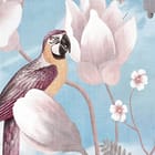 Miniatura fototapety Kwiaty i ptaki na tle nieba fragment #1