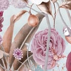 Miniatura fototapety Kwiaty i ptaki na tle nieba fragment #2