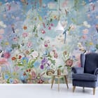 Miniatura fototapety Kwiaty i Ptaki na Tle Nieba we wnętrzu przedpokoju