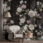 Miniatura fototapety Kwiatowa Kompozycja na Ciemnym Tle we wnętrzu przedpokoju