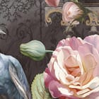 Miniatura fototapety Bukiet Kwiatów na Ciemnym Tle fragment #1