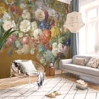 Miniatura fototapety Bukiet kwiatów w ozdobnym wazonie we wnętrzu salonu