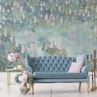 Miniatura fototapety Kasztanowce na pastelowym tle we wnętrzu przedpokoju