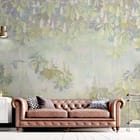 Miniatura fototapety Liście i kwiaty kasztanowca we wnętrzu salonu