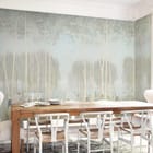 Miniatura fototapety Las z Wysokimi Drzewami i Mgłą we wnętrzu kuchni