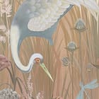 Miniatura fototapety Las z wysokimi drzewami i trzcinami fragment #1