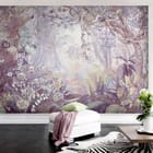 Miniatura fototapety Dżungla z bujną roślinnością we wnętrzu salonu