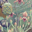 Miniatura fototapety Tropikalna dżungla z drzewem fragment #1