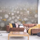 Miniatura fototapety Dmuchawce na łące z kwiatami we wnętrzu salonu