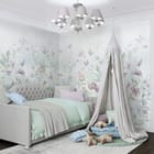 Miniatura fototapety Kwiaty Polne w Pastelowych Kolorach we wnętrzu pokoju nastolatka