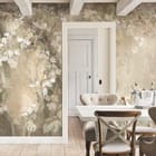 Miniatura fototapety Pnącza z liśćmi na tle we wnętrzu kuchni