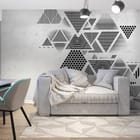 Miniatura fototapety Geometryczne Trójkąty i Linie we wnętrzu pokoju nastolatka