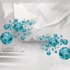 Miniatura fototapety Turkusowe kryształy w tunelu