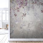 Miniatura fototapety Jelenie w kwiecistym lesie we wnętrzu salonu